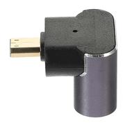 GAROZATION Right Angled Video Adapter Metal Construction for Stable Signal Transmission No Installation Required Female to Male Connector with 90-degree Angle Design for Tv and Monitor