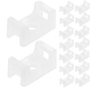 GAROZATION Saddle Type Cable Tie Mounts and Accommodating Different Cable Diameters 100pcs with Screw Hole Base Nylon Material for Preventing Slippage for Home and Office