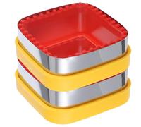 GAROZATION Sandwich Cutter and Sealer Biscuit Moulds and Cookie Making Kit Stainless Steel Heart-Shaped 2pcs with Non-Stick Cutting Edges for Baking and Gatherings