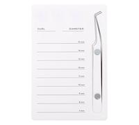 GAROZATION Scaled Plate for Eyelash Acrylic Eyelash Plate 7x5x1inch Easy to Carry Not Easy to Break Professional Personal Use White Magnetic Suction