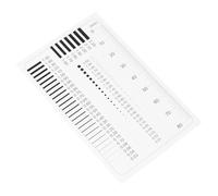 GAROZATION Sec Size Estimation Chart Transparency Defect Detection Ruler Plastic Versatile User-friendly Defect Diameter Area Measure Tool for Industrial Flaw Inspection