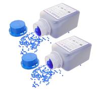 GAROZATION Silicone Desiccant Beads Indicating with Visual Status Indicator 2 Bottles 500g Reusable Silica for Sensitive Electronic Devices and 3d Printer Filament in Labs and Transport