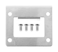 GAROZATION Silver Stainless Steel with Portable and Sturdy Design Door Strike Plate for Door Frame Cover and Deadbolt Reinforcement Suitable for Bedroom