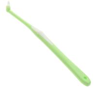 GAROZATION Single Head Pet Toothbrush for Pets Light Green Plastic and Fine Fiber Material Teeth Cleaning Brush Promotes Teeth Care Suitable for Daily Oral Hygiene Random Color