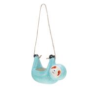 GAROZATION Sloth Hanging Planter Ceramic Desktop Planter Creative Cartoon Animal Shape Lovely Aesthetic Plant Holder for Home around The House