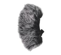 GAROZATION Smartphone Microphone Windscreen Furry Microphone Windshield Universal Compatible Plush Noise Reduction Mic Cover Windproof Design for Outdoor Live Streaming Grey