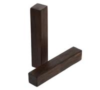 GAROZATION Solid Black Zitan Wood Paperweight 11cm Smooth Surface Calligraphy Letterweight for Chinese Painting Writing Practice Home Office Desk Accessory