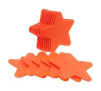 GAROZATION Spot Markers and Event Venues, High Performance 48pcs Orange Star Shape Nylon and Polyester Floor Stickers with Quick Installation for Preschool Activities for Classroom Carpet