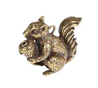 GAROZATION Squirrel Shape Incense Burner Made of Sturdy Copper for Meditation and Home Ornament in Yoga Rooms and Bedrooms