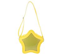 GAROZATION Star Shaped Crossbody Purse with Window for Pin Display, Large Capacity Pu Leather Shoulder Bag with Smart Organisation, for Music Festivals and Travels