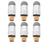 GAROZATION Stylus Devices, Silver External with M5 and Material Fiber 6pcs Capacitive Pen Tips Replacement for Thread, Easy Attachment and Strong Durability for Accurate Tablets