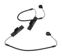 GAROZATION Stylus Pen Lanyard 2Pcs Black Elastic Silicone Ring Retractable Tether with Clip 40Cm Strap for Tablet Drawing and Writing Use