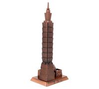 GAROZATION Taipei 101 Building Model Alloy Architectural Ornament with Collectible Souvenir Value, Creative European Style Desktop Sculpture for Office Table Decoration and Collectors