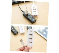 GAROZATION Usb 2.0 4 Port Hub Data Splitter for Pc Laptop White Usb Hub Expansion Adapter Compatible Xp Vista 7 8 10 Portable for Computer Accessories