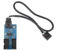 GAROZATION USB Header Extension Hub Splitter Adapter Computer Accessory High Durability Data Transmission Interference Reduction for Desktop Motherboard