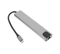 GAROZATION USB Hub Aluminum Alloy Multi Port Splitter Adapter for Laptop Plug and Play with Voltage Stabilizing Chip for Reliable Data Friendly Computer Accessory