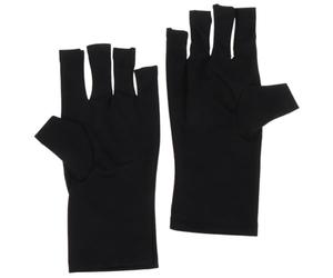 GAROZATION UV Gloves for Gel Nail Lamp 1 Pair Breathable Polyester Nail Manicure Gloves Reducing Risk of Slipping for Gel Application at A Salon