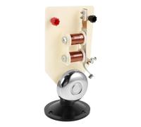 GAROZATION Vertical Electric Bell Plastic and Metal Construction Physics with Precise Wiring Marks, Supports 5v to 6v Dc Sources for Middle School Teaching for Science Class Group