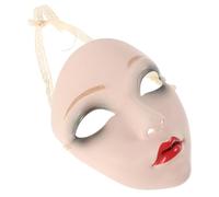 GAROZATION Vintage Chinese Style Full Face Cosplay Mask for Women Hand Painted Hanfu Accessory Comfortable Plastic for Carnival Halloween and Party Decoration