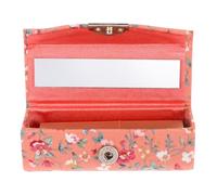 GAROZATION Vintage Embroidered Lipstick Case with Mirror Portable Cosmetic Storage Box for Women on The Go