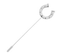 GAROZATION Vintage Horseshoe Brooch Pin for Women and Men Retro Lapel Pin Accessory for Suits and Cardigans Old Fashioned Wedding Bouquet Nostalgic Fashion Jewelry