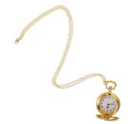 GAROZATION Vintage Pocket Watch with Chain for Men Elegant Decorative Timepiece for Elderly Classic Gold Design for Special Occasions Durable and Practical for Family and Friends