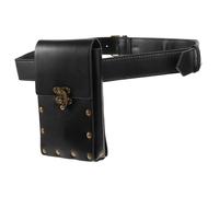 GAROZATION Vintage Punk Waist Bag Belt Pouch Retro Outdoor Sports Money Pouch Mini Fanny Pack for Travel and Casual Use with Adjustable Strap