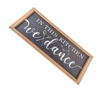 GAROZATION Wall Decor Wood Plaque with Hanging Feature Rustic Kitchen Sign Versatile Usage and Easy Installation for Farmhouse Style Interiors and Home for Kitchen and Dining Room