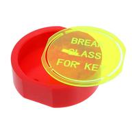 GAROZATION Wall Mounted Emergency Box Plastic Linked Key Box Multifunctional Break Glass Fund Holder for Office Store Secure Storage of Important Items and Keys