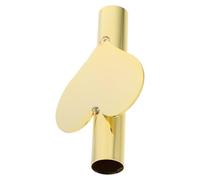 GAROZATION Wall Mounted Mini Tube Wall Vase Iron Heart Shape Chic Golden Flower Arrangement Container for Room Wedding Decor