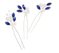 GAROZATION Wedding Hair Pin Set for Women Crystal Bridal Hairpin u Shaped Hairpins Elegant Design