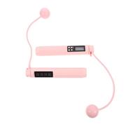 GAROZATION Weighted Cordless Jump Rope with Calorie Counter Non-slip Handle Fitness Skipping Rope for Women Workout Mute Ropeless Design for Endurance Weight Loss and Home Exercise
