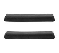 GAROZATION Wheelchair Armrest Pads 2Pcs Black with 25Mm Tube Diameter and 100Mm Hole Distance Pressure-Relief Forearm Support for Manual Wheelchairs and Office Chairs