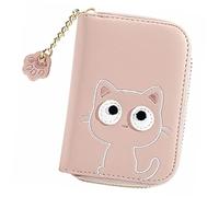 GAROZATION Women's Trifold Wallet Kitten Coin Purse Cards Holder Small Change Purse Wallet for Teacher Student Nurse
