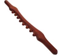 GAROZATION Wood Massage Stick 8-Bead Portable Body Massager Multi-Functional Design Practical Lightweight Tool for Back Neck and Shoulder Relief Suitable for People with Poor Sleep