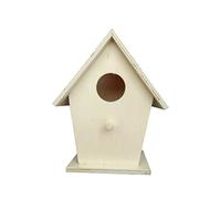 GAROZATION Wooden Bird House Nest Box for Outdoor Use Educational Woodcraft for Breeding Swallows Natural Real Attractive Hanging Decoration for Gardens and Balconies