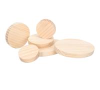 GAROZATION Wooden Plaques for Crafts 6Pcs Small Pine Wood Bases 4.7X3.1X0.6In Display Holders for Figurines Engraving and Painting DIY Projects