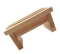 GAROZATION Wooden Step Stool for Boy Girl and Adults Foot Stool for Kitchen and Bathroom Sturdy Design with Comfortable Height Safe Wooden Bench for Boy Girl Portable Small Step Stool
