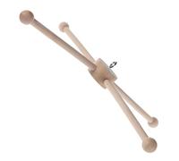 GAROZATION Wooden Wind Chime Stand for DIY Craft Kit Indoor Chimes Display Rack Unfinished Wood Frame for Wall Balcony Ceiling Hanging Garden Windchime Holder Stand