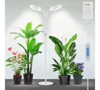 Garpsen Plant Lights Indoor, Dual-Head Full Spectrum with Stand, 168 LEDs