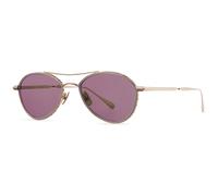 Garrett Leight BENNETT S B12KG/SELV Men's Sunglasses Gold Size 53