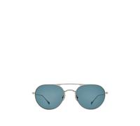 Garrett Leight Benny J pilot-frame sunglasses - Silver 51