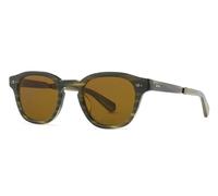 Garrett Leight JAMES S KLP-ATG/MOJBRN Men's Sunglasses Green Size 46