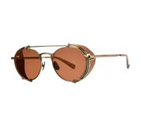 Garrett Leight OCAMPO SUN ATG-ELX/SFO Men's Sunglasses Gold Size 49