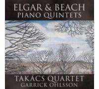 GARRICK OHLSSON/TAKACS QUARTET: ELGAR & BEACH: PIANO QUINTETS - CD BRAND NEW