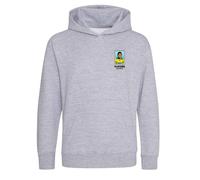 Garrincha World Cup Sticker Kids Hoodie - Gray / 3-4 years