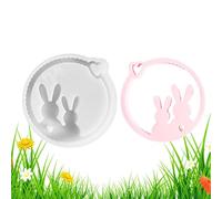 Garrison Ornament Mould with Rabbit - Bunny Pendant Cast, Silicone Easter Ornaments Molma Melts | Interaction of family friends for beginner arts and