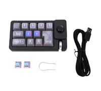 Garsent 12 Key Keyboard, RGB Backlit Macro Programmable Mechanical Gaming Keyboard with Hot Swappable Switches, Compatible with for Wins for OS X PC Gaming Work