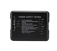 Garsent 24Pin Computer PC Power Supply Tester, PSU/ATX/SATA/HDD Connectors Power Supply Tester with Indicator Light, black