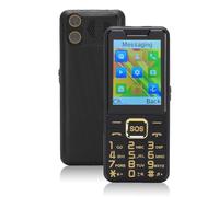 Garsent 4G Seniors Phone, 2.6in Big Buttons Unlocked Senior Cell Phone with Double Flashlight, Family Number Shortcut, SOS Key, Big Speaker, Double SIM Double Standby for Seniors (Black)